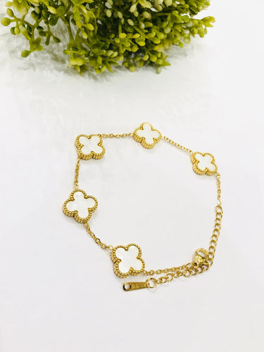 White Flower Bracelet